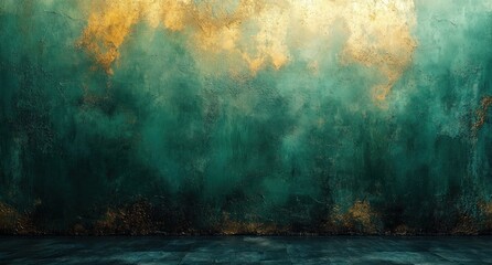 Vintage Green Textured Abstract Background Paper for Design Scrapbook Artwork