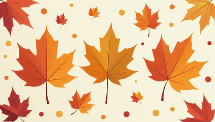 Obraz premium fall leaf design features seasonal colors wallpaper gift paper textiles perfect autumn