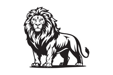 lion black vector
