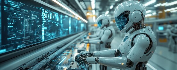 Robotic Process Automation Future Technology AI Humanoid Robots Manufacturing Digital Innovation Automation Robotics