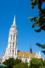 Matthias Church at Fisherman's Bastion, Budapest, Hungary.