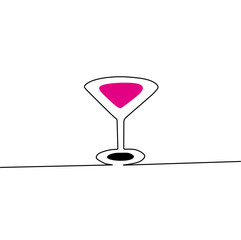 Red Wine Glass Icon.Wine, Alcohol, Drink, Sign