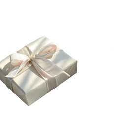 Obraz premium Elegant Gift Box: White Present Image