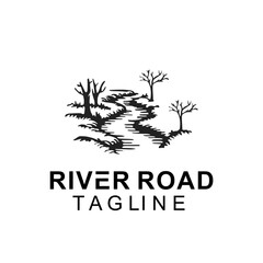 silhouettes of mountains, forests and rivers