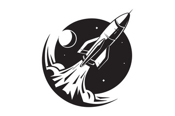 Rocket Launch into Space vector © somaiya