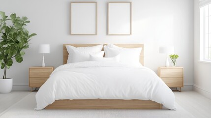 Modern minimalist bedroom