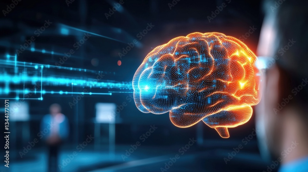 Poster exploring neural networks and artificial intelligence virtual environment educational content digita