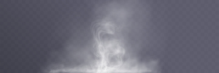 White figured smoke on dark background. Abstract overlay element for artistic compositions and creative design projects.
