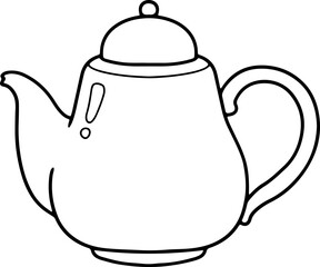 Obraz premium teapot doodle hand drawn