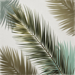 Obraz premium palm leaf background