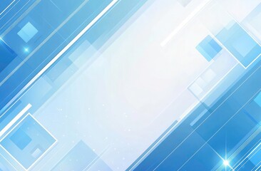 Fototapeta premium Abstract light blue geometric shapes background