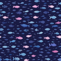 Fish Pattern Seamless Tile