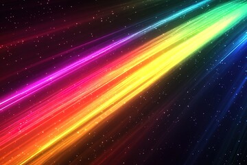 Obraz premium Abstract Rainbow Light Streaks Background Colorful Glowing Lines and Sparkle