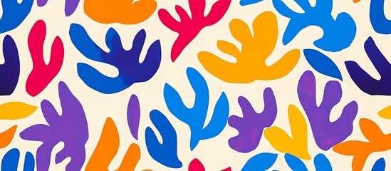 Naklejka premium Abstract colorful tropical leaves and flowers seamless pattern