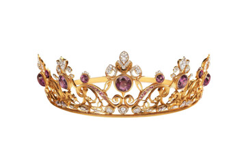 Admire Glistening crown with gems for A royalty concept and Luxury theme