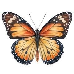 Fototapeta premium butterfly on white background