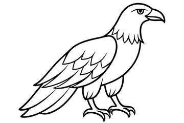 Fototapeta premium Eagle One-Line Sketch