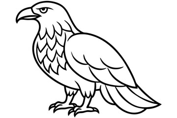 Fototapeta premium Eagle One-Line Sketch
