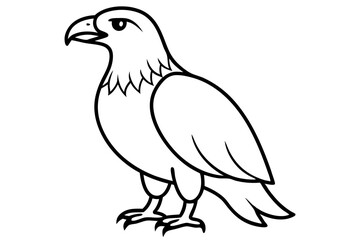 Fototapeta premium Eagle One-Line Sketch