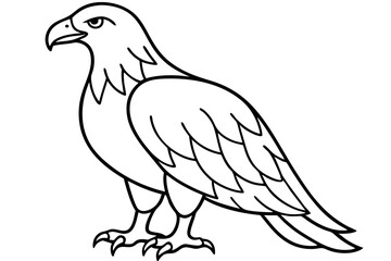 Fototapeta premium Eagle One-Line Sketch