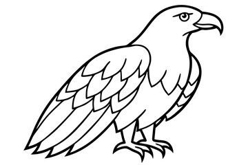 Fototapeta premium Eagle One-Line Sketch