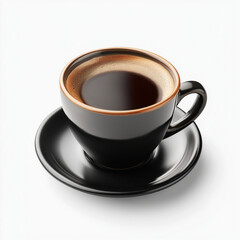 Americano cup isolated on white background