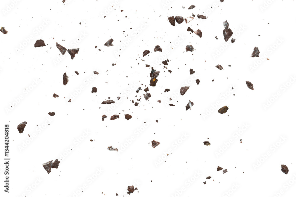 Poster abstract rock particle with dust texture