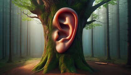 Les arbres &eacute;coutent avec leur oreiller attentive