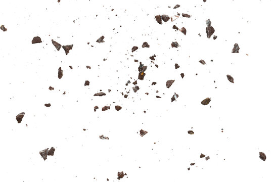 Abstract rock particle with dust texture