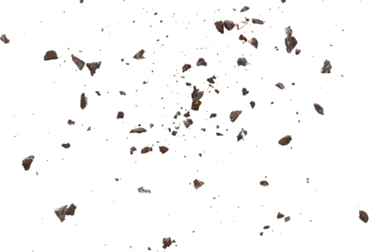 Abstract rock particle with dust texture
