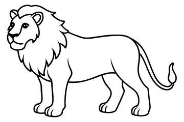 Elegant Lion Illustration