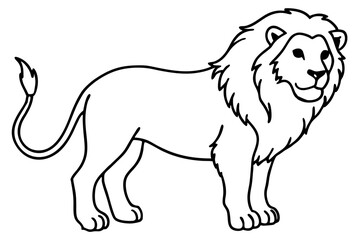 Elegant Lion Illustration