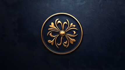 Professional Metallic Business Logo PSD for Embossed Style Designs