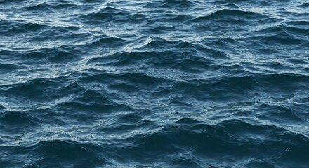 Fototapeta premium Deep Blue Ocean Waves Water Texture Sea Surface Background Image