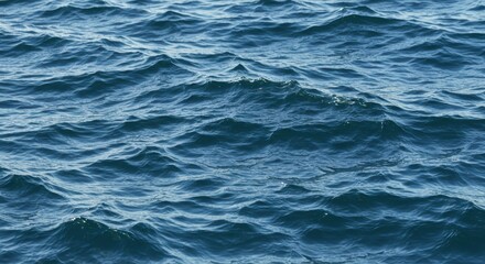 Fototapeta premium Deep Blue Ocean Water Texture Seamless Background of Rolling Waves and Ripples