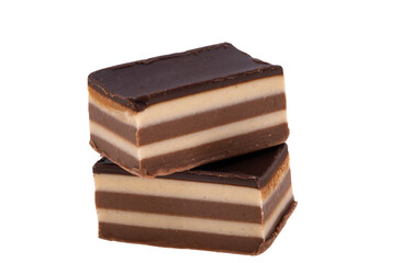 chocolate candies isolated