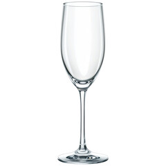 sleek and elegant champagne flute, perfect for celebrations and special occasions, showcasing its clear glass design and refined shape