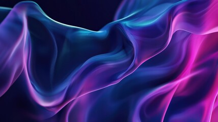 Obraz premium Flowing abstract background with smooth gradients, liquid motion, and dynamic light effects — perfect for modern design, technology visuals, and creative digital projects. 