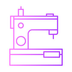 sewing machine gradient icon