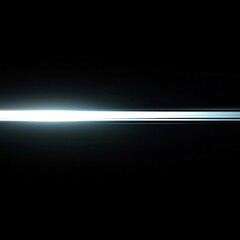 Fototapeta premium Abstract Light Streak on Black Background A Glowing Horizontal Line of Light Digital Art Graphic Design Futuristic Technology