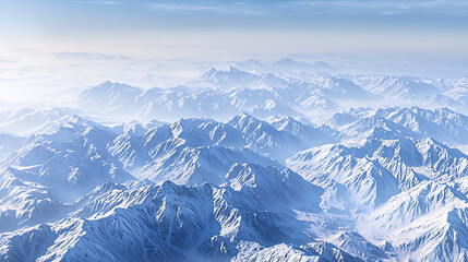 Fototapeta premium Majestic Snow-Capped Mountains Under a Full Moon with Starry Sky