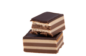 chocolate candies isolated