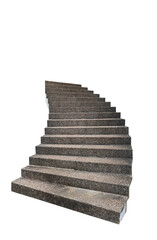 stone steps isolated