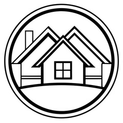 Real Estate Line Art Vector Design