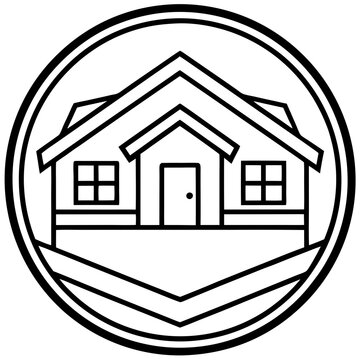 recommend clip art: Real Estate Line Art Vector Design