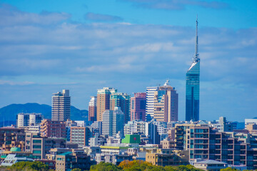 福岡タワー遠景