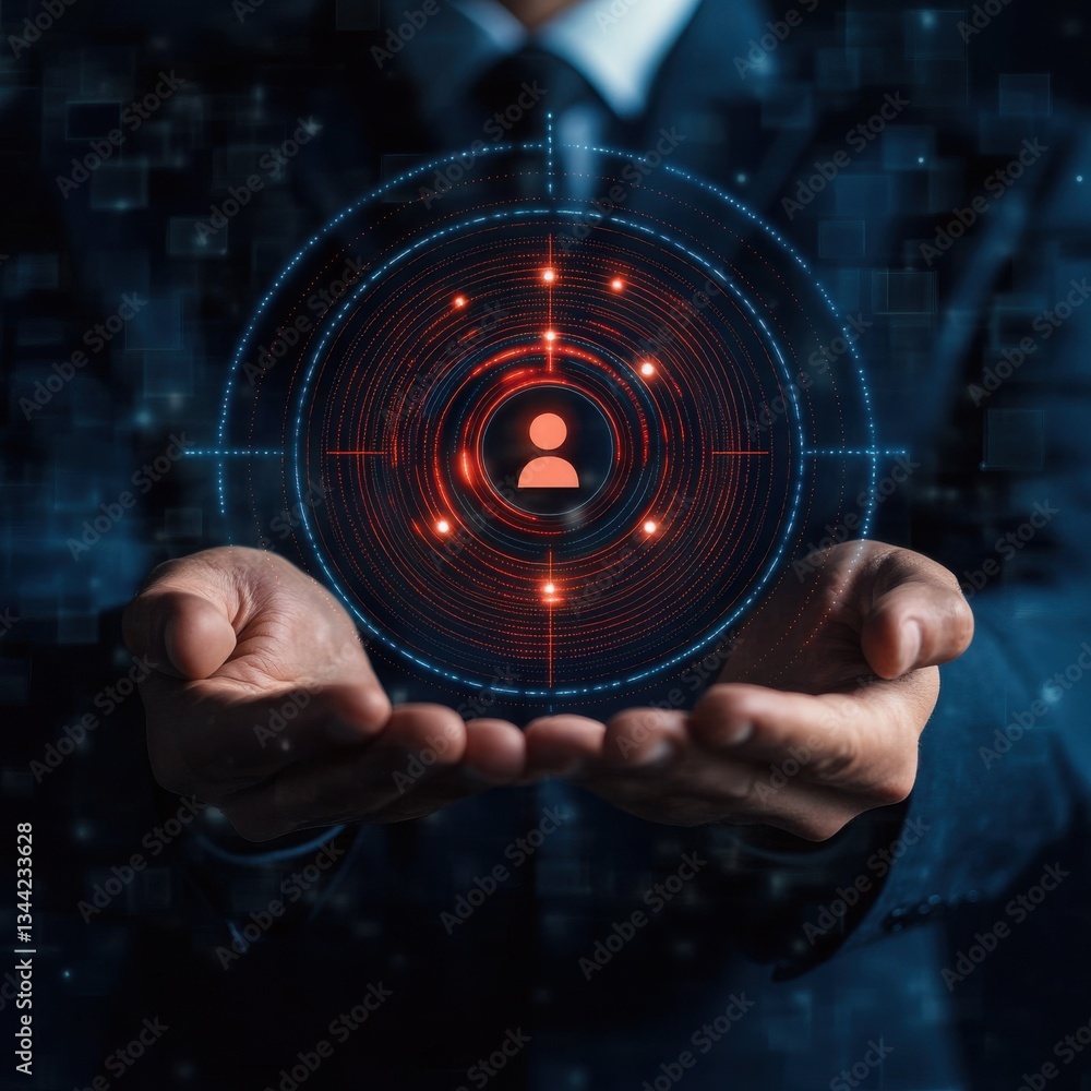 Aufkleber digital identity management and protection secure user data and privacy