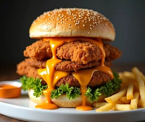 Irresistible Juicy Burger Delight
