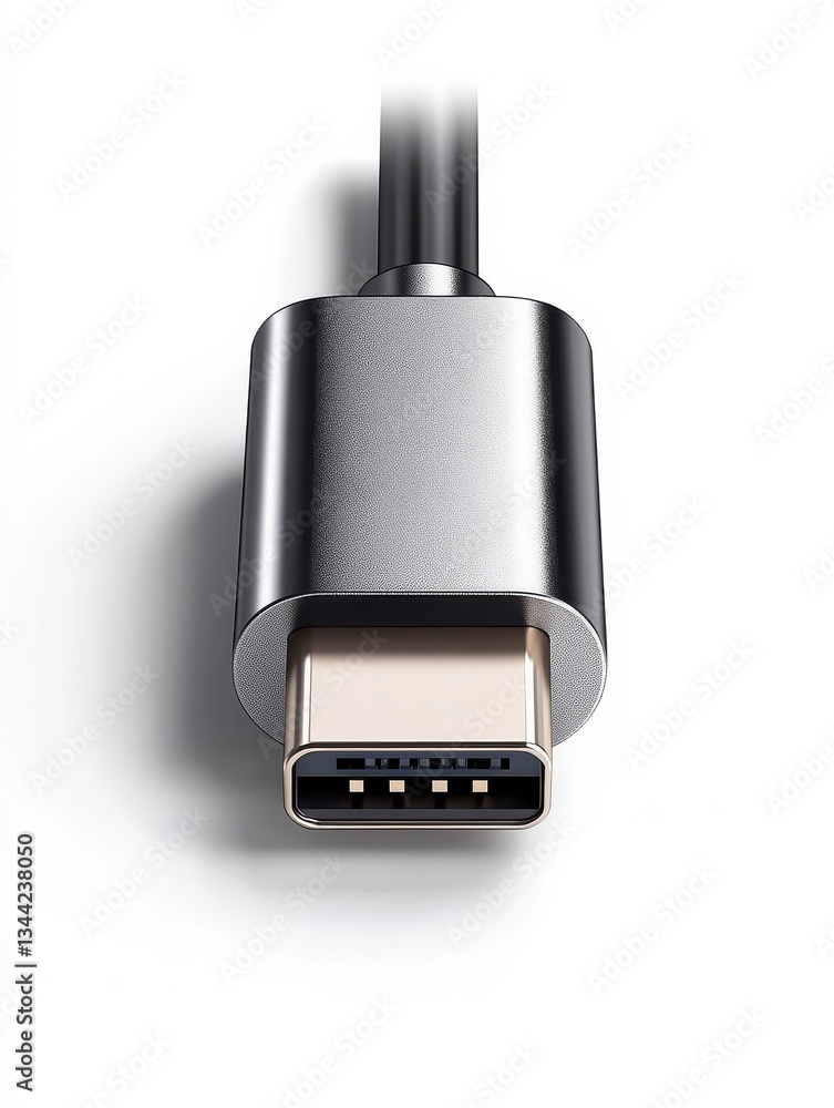 Poster usb connector with prongs - universal serial bus for data transfer and connectivity