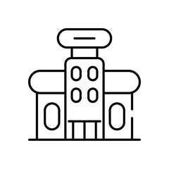 Supermarket vector icon stock illustration